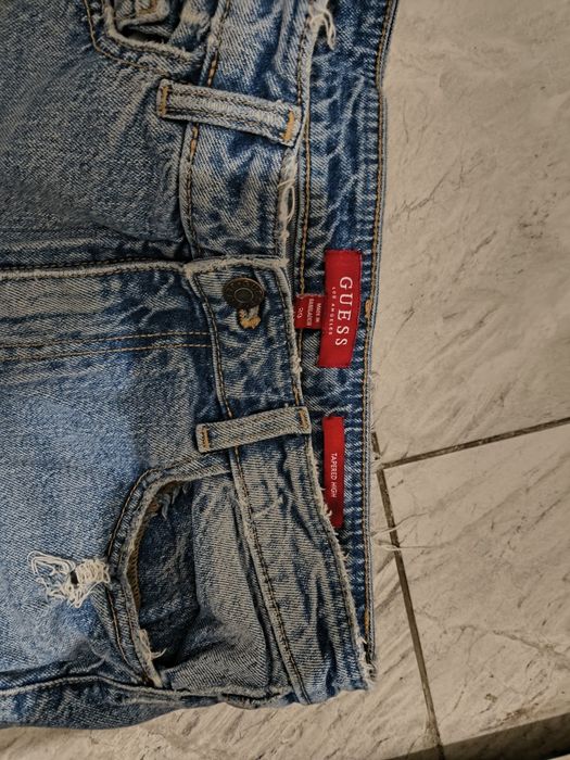 сини дънки guess