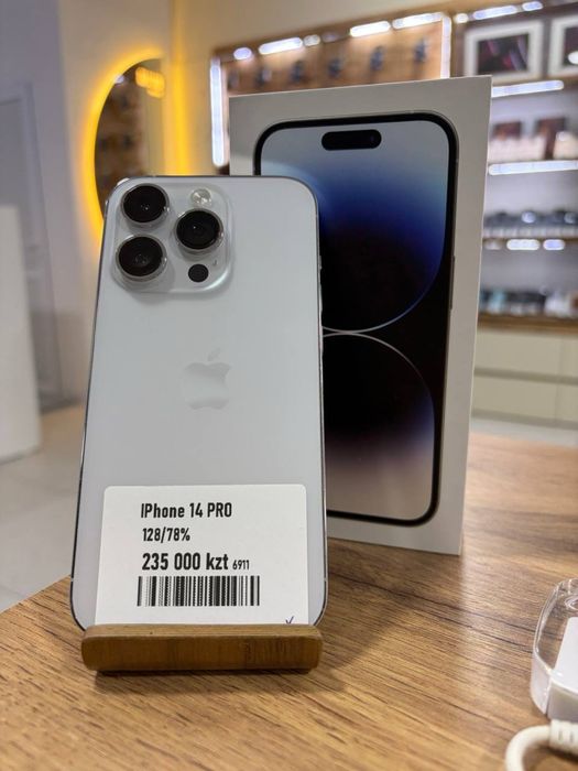 iPhone 14 Pro•128GB/78% Silver Айфон 14 Про•128ГБ/78% Күміс