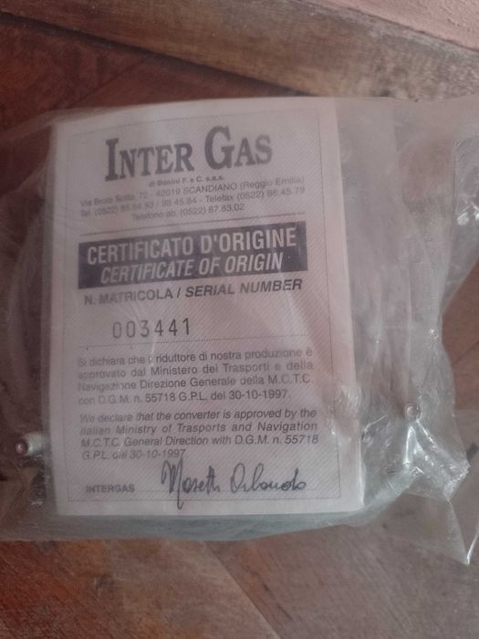 Изпарител за газова уредба ,нов.