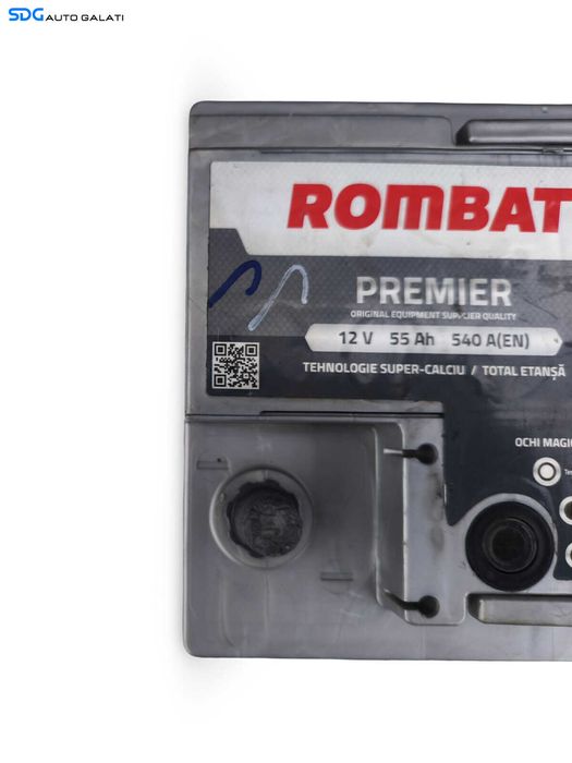 Baterie Acumulator Auto 55AH 540A ROMBAT Premier 5552310054 Volkswagen Audi Seat Skoda Ford Opel Toyota BMW Mercedes Renault Peugeot Dacia [A0447]