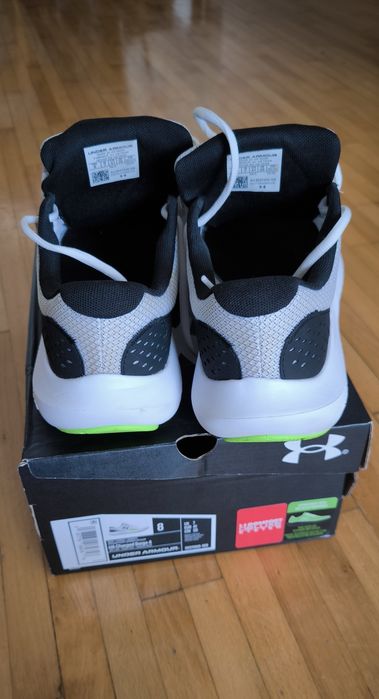 Adidasi Under Armour/marime 41/alb+Verde/negru