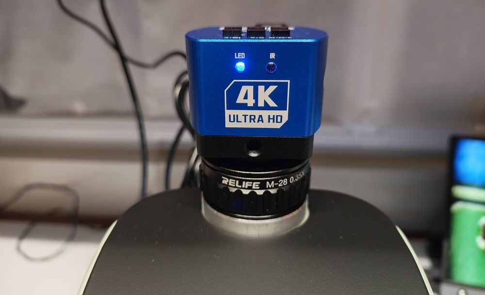 Microscop trinocular + camera 4k