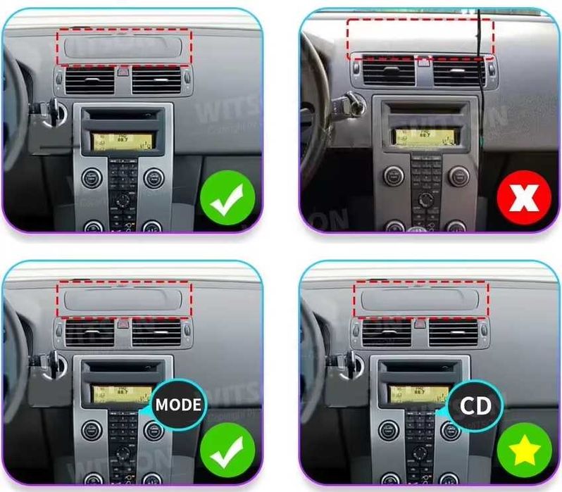 Мултимедия с Android за Volvo S40 C30 C70 навигация плеър Волво 2DIN