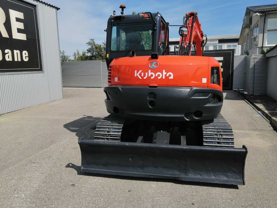 Kubota KX080-4A2, 2020, 3.200 ore, 8 t, AC, cuplă rapidă, picon