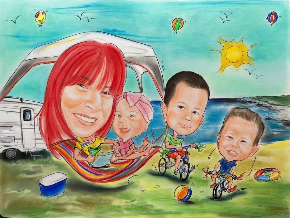 Карикатура,шарж по поръчка - Ръчно рисувани