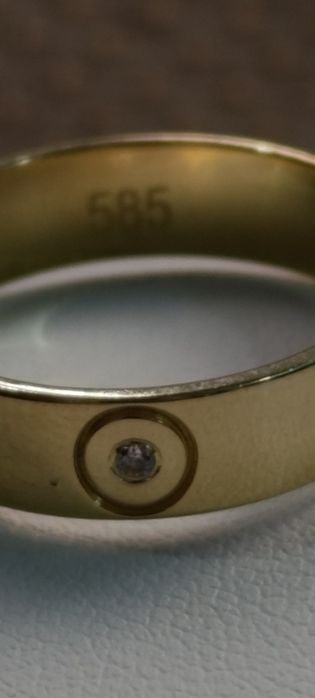 Золотое кольцо, Турецкая изделия, проба 585, вес 3,27 размер 18