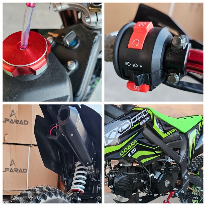 Motocross Cross KXD PRO Cobra 140cc 19/16 bord digital