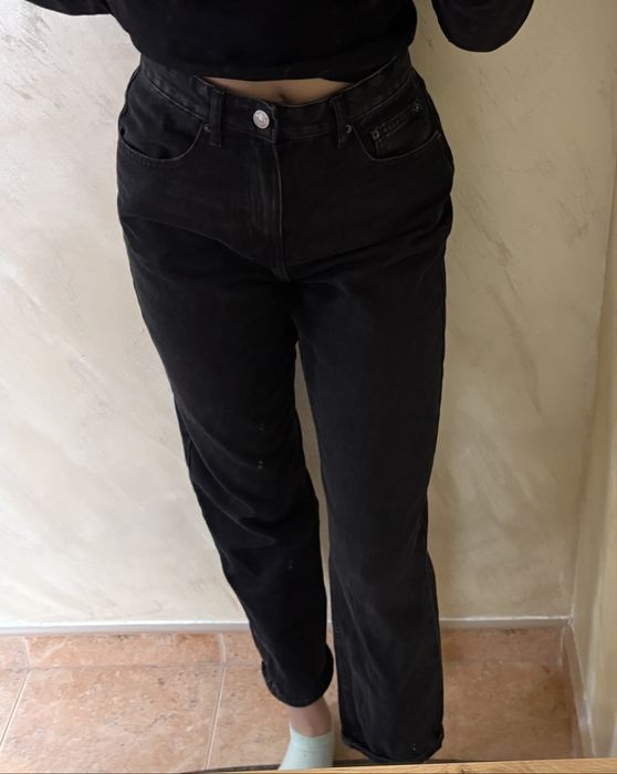 Черни дънки (mom fit)