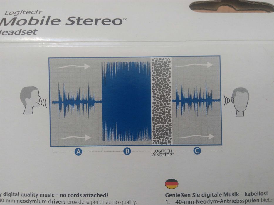 Vand casti Logitech -Wireless -Bluetooth -microfon, noise cancelling
