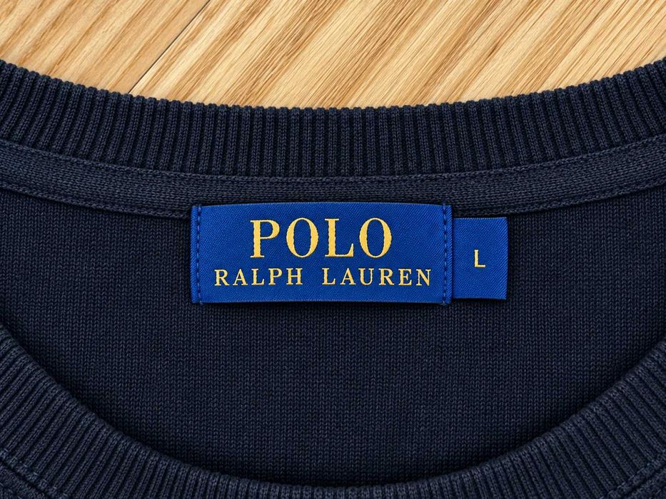 Bluză Polo Ralph Lauren bărbați din 100% bumbac, neagră, cu logo brodat, Mărimea L
