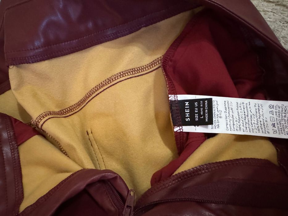 Дамски кожени панталони Shein
