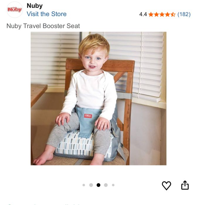 Scaun masa portabil bebe 6-36 luni Nuby