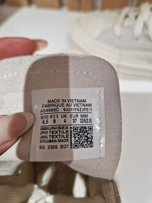 Белые кеды Converse