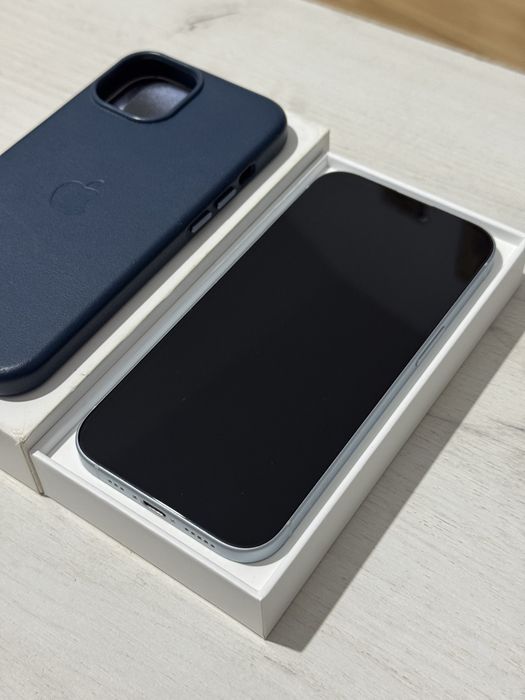 Iphone 15 light blue IMPECABIL 128 GB