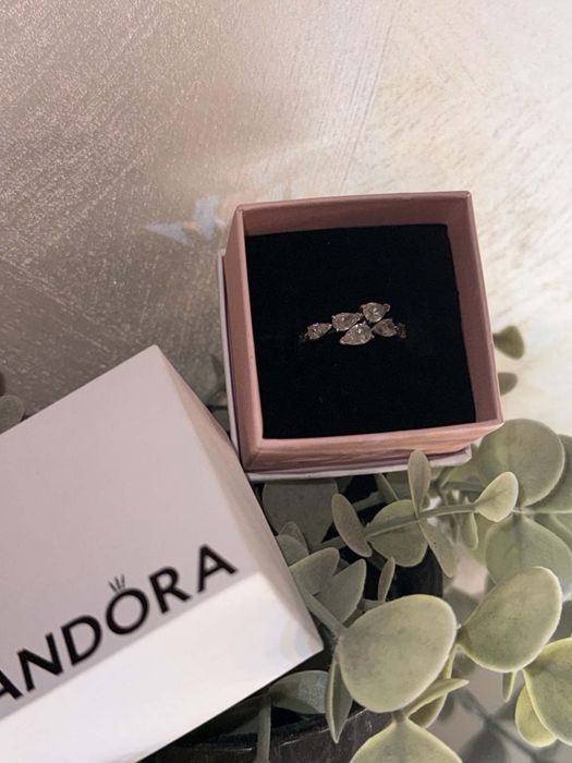 Оригинален сребърен пръстен Pandora с кутия и торбичка – Размер 56