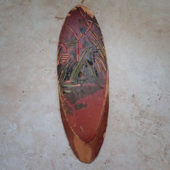 Картина на срезе дерева