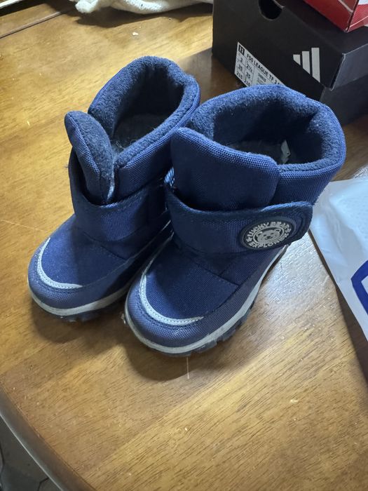 Сапоги зимние синие