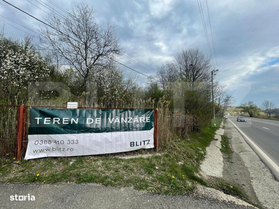 Teren 701 mp, front la DN1, Nistoresti, jud. Prahova