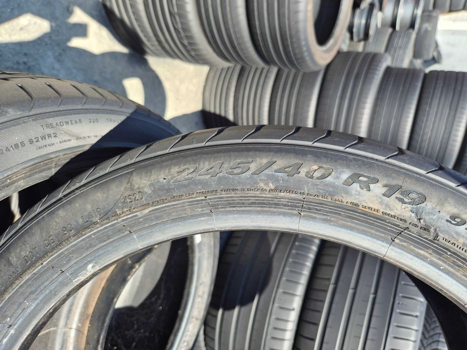 2 Anvelope de VARA - 245/40/19 94Y - PIRELLI P-ZERO * OEM BMW RFT - Stare F BUNA - DOT 2020 !