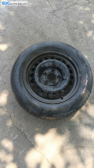 Roata Janta Rezerva Tabla Anvelopa Iarna M+S 195 65 15 R15 5x112 Mercedes W210 Clasa E Class 1995 - 2002 Cod 2104000202[mx1174]
