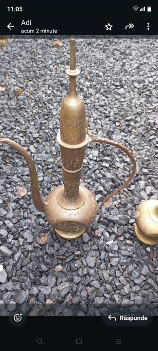 Ibric decorativ din alama