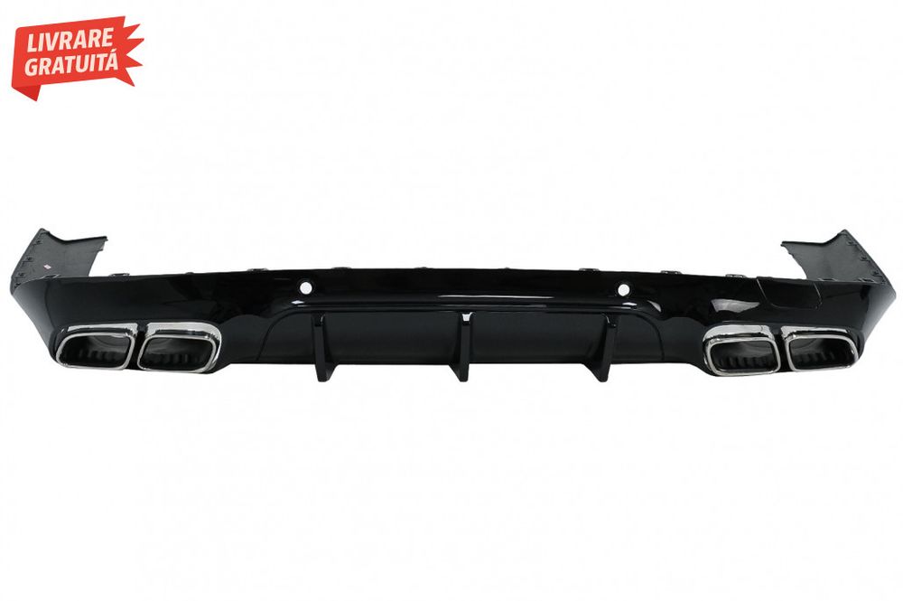 Difuzor Bara Spate cu Ornamente toba Mercedes CLS-Class C257 Sport Lin