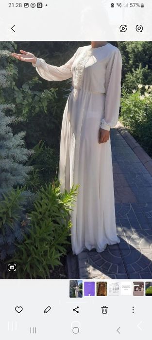 Продам базовое белое платье