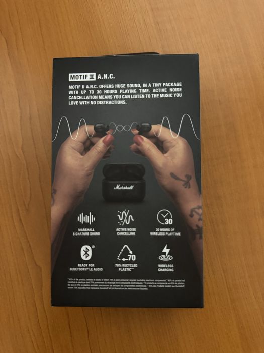 Căști Wireless Marshall Motif II A.N.C. - Cu Anulare Activă a Zgomotului