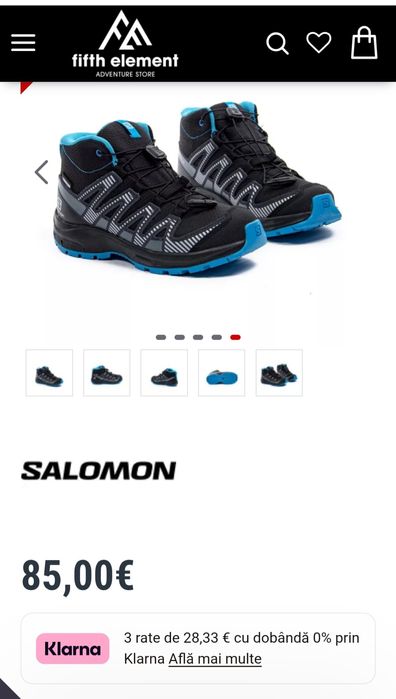 Ghete Solomon Xa Pro Mid Black Monument Hawaiian Ocean Nr 38 EU unisex