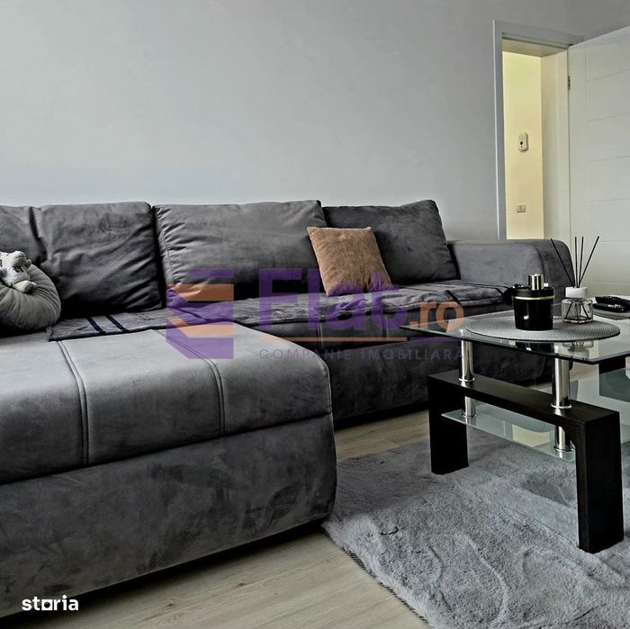 Apartament cu 2 camere de vânzare - 53 mp, complet mobilat și utilat