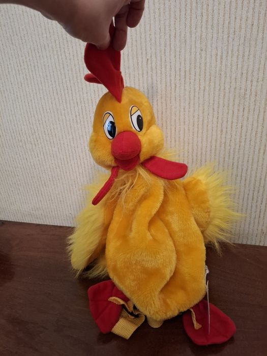 Меховой детский рюкзак