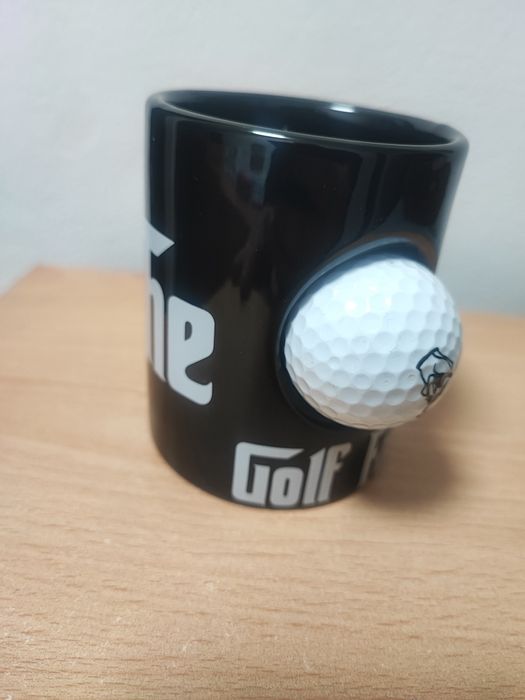 Cana cu minge de golf reală „The Golf Father” din porțelan,
