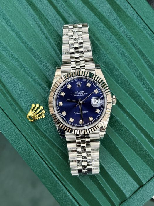 Rolex Date-Just Diamond 41 Blue Dial ETA 3235