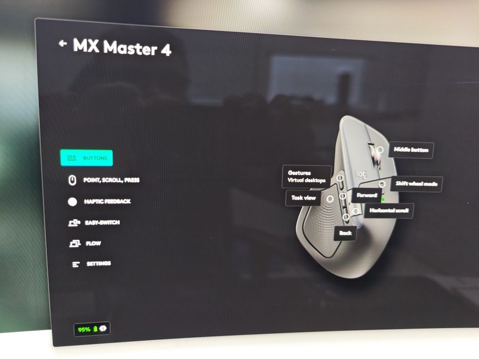 Mouse wireless Logitech MX Master 4