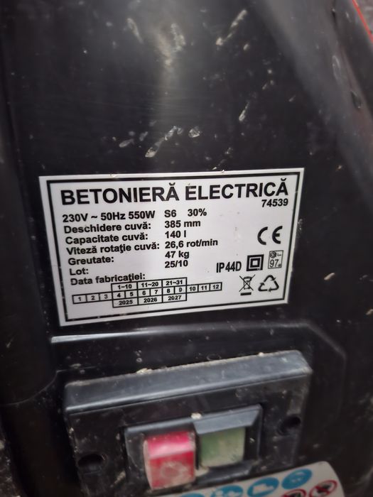 Betoniera 140 litri