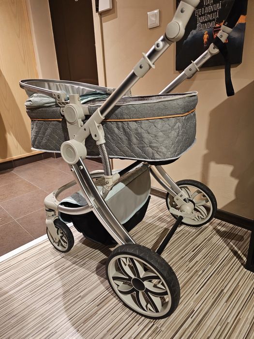 Carucior 2 in 1 landou și sport eggshape  mint
