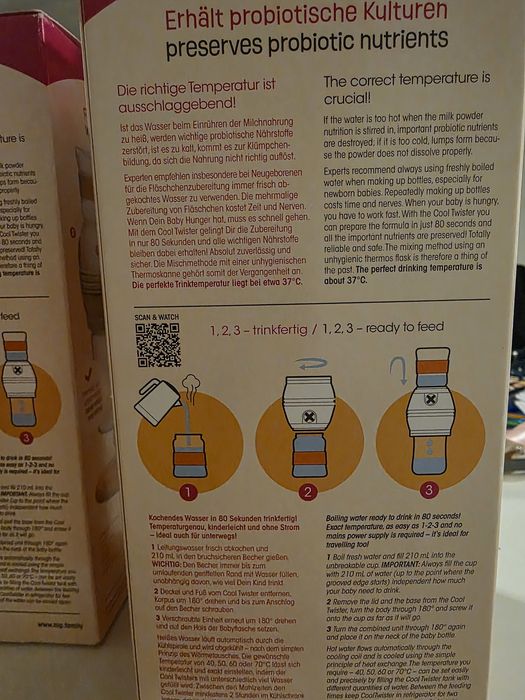 Racitor de Apă NIP Cool Twister, fără BPA, 40-70°C, pentru 0 ani