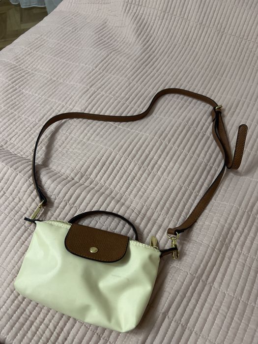 Сумка Longchamp нейлон бежевый
