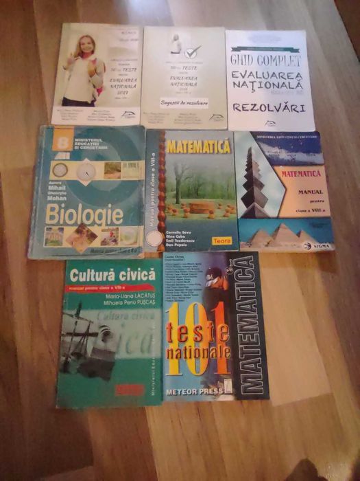 Clasa a VIII 8 a matematica romana biologie civica evaluarea nationala