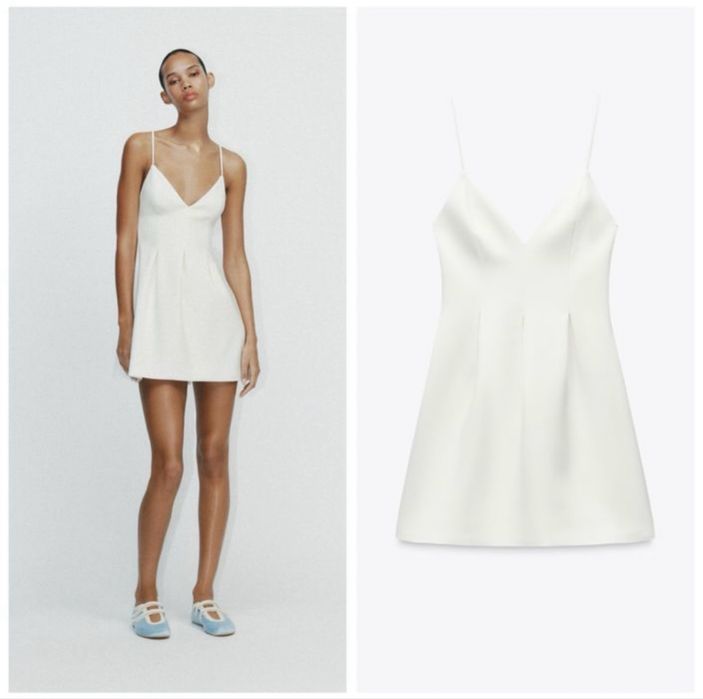 Платье Zara новое белое зара женское