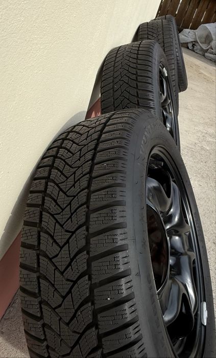 Jante+Cauciucuri aproape NOI 205/55/R16 DUNLOP WINTER SPORT 5 M+S OPEL ASTRA GM