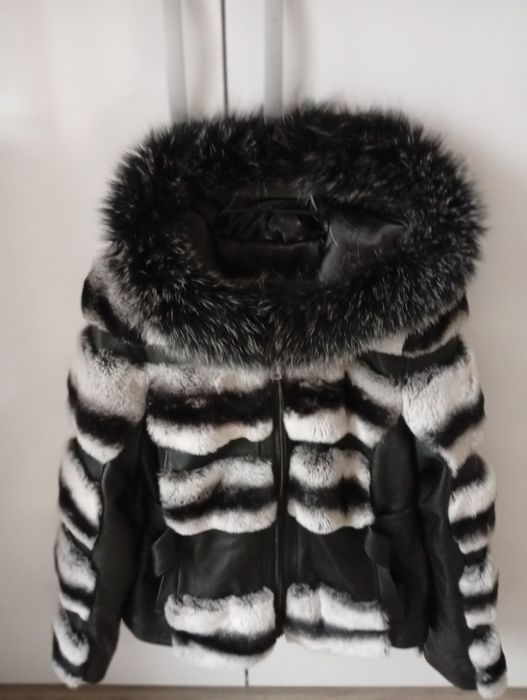 Яке от естествена кожа и косъм  ново