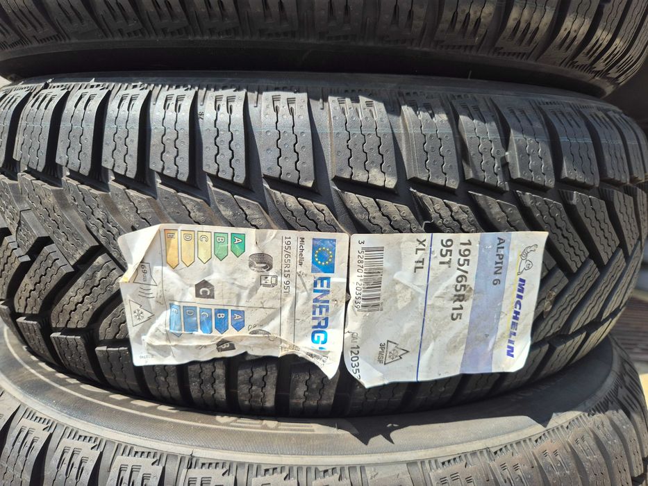 4 Anvelope M+S IARNA - 195/65/15 95T - Michelin ALPIN 6 - NOU - DOT 2022 !