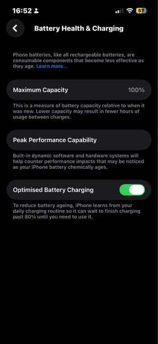 Iphone 14 128gb 100 sanatate baterie bateria originala luat de nou