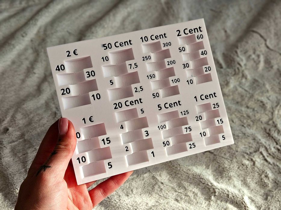 Компактен малък Евро монетник. Compact and small euro coins tray