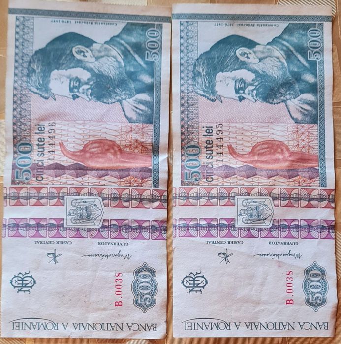 Bancnote vechi romanesti de 500 Lei