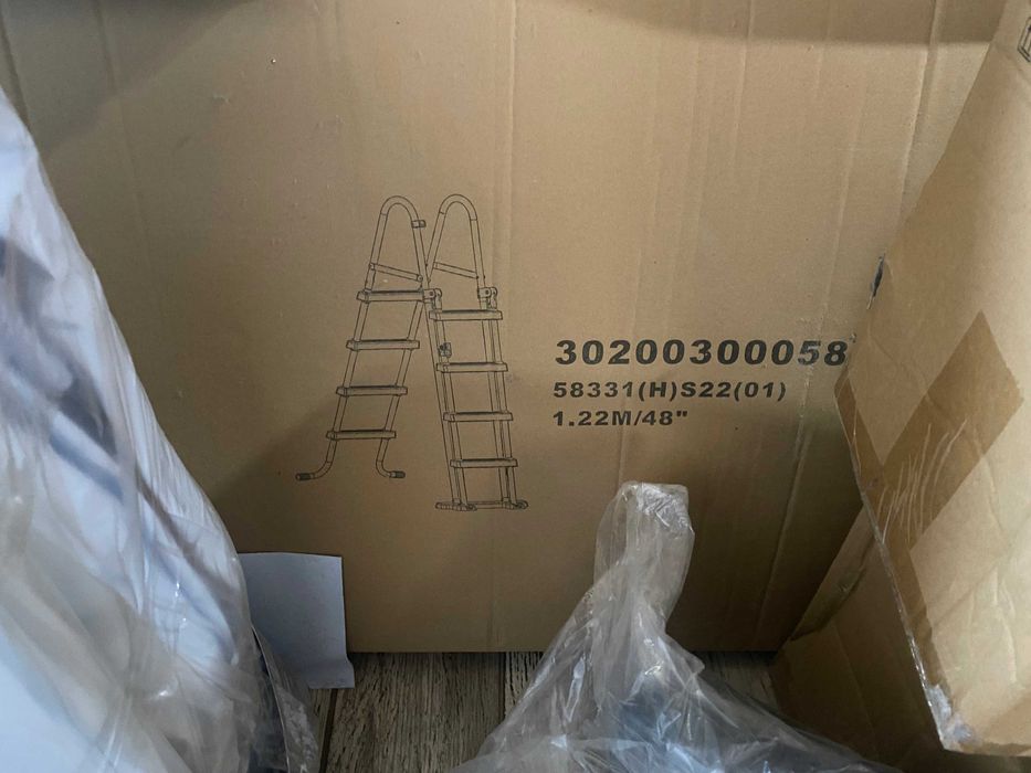 НОВ Bestway Power Steel 488x122 басейн – пълен комплект, неотварян
