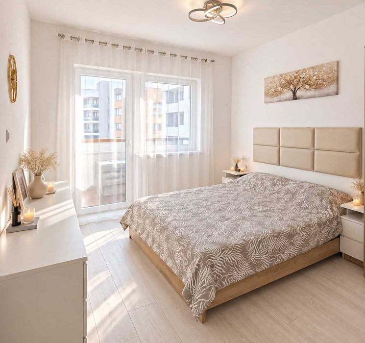 Apartament 2 camere, spațios, complet mobilat  – 81 Residence | 500 €/lună