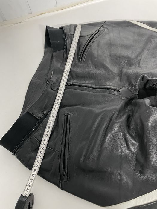 Pantaloni moto Probiker marime 42 din piele cu progectii hard