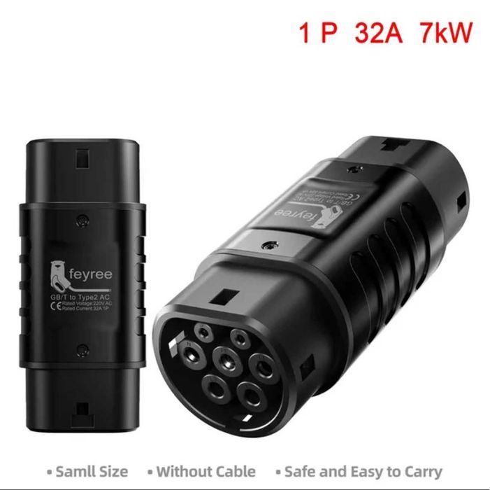 Переходник GBT к Type 2, однофазный, 7 kW